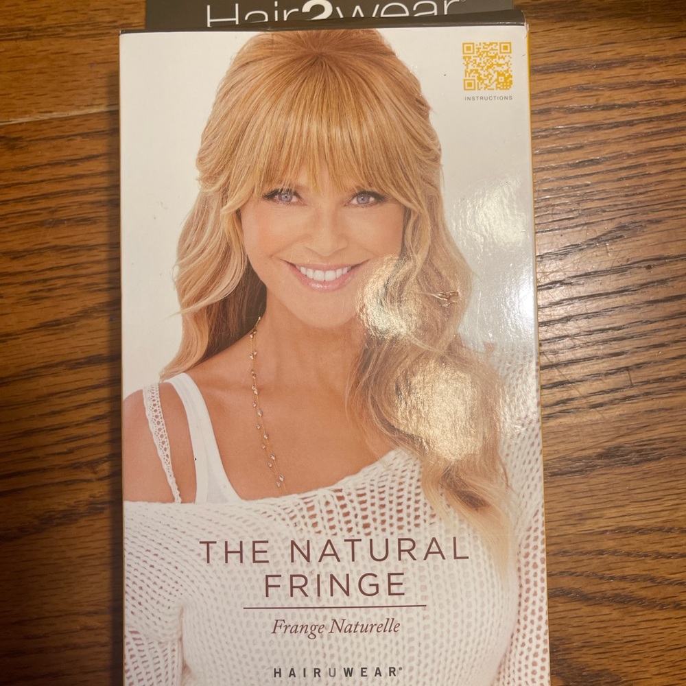 Hair 2 Wear by Christie Brinkley The natural fringe bangs in golden blonde